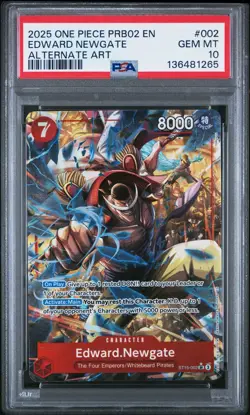Edward Newgate ST15-002 SR Alternate Art One Piece The Best PRB-02 PSA 10 - Image 1