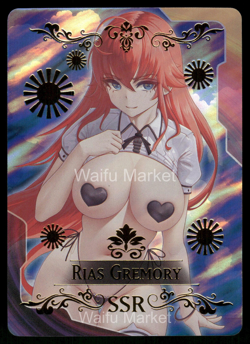 Rias Gremory Highschool DxD Goddess Anime Doujin Waifu Card Field Centre - Image 1