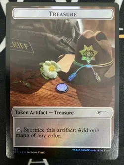 Walker Token (Metal Head / Treasure) Walking Dead Secret Lair (Magic Gathering) - Image 1