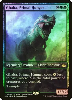 1x FOIL GHALTA, PRIMAL HUNGER - PROMO - MTG - Magic the Gathering - Image 1