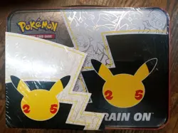 Pokemon TCG 25th Anniversary Celebrations Collector Chest Lunch Box Tin Sealed - Image 2
