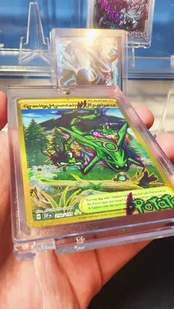 2005 POKEMON EX DEOXYS GOLD STAR #107 RAYQUAZA-HOLO Hand Draw DIY 🫟✨✨ - Image 2