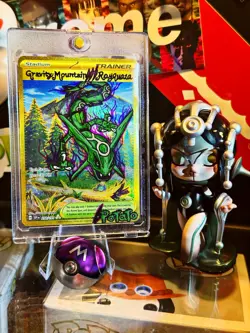2005 POKEMON EX DEOXYS GOLD STAR #107 RAYQUAZA-HOLO Hand Draw DIY 🫟✨✨ - Image 3