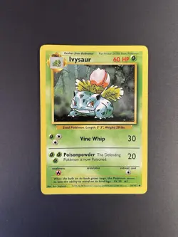Pokemon Ivysaur 030/102 Base Set Shadowless Uncommon 1999 TCG Card English 60HP - Image 1