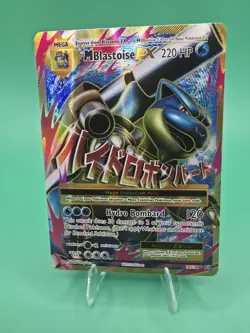 Full Art M Blastoise EX 102/108 Mega Evolutions Pokemon TCG Holo Foil Card LP - Image 1