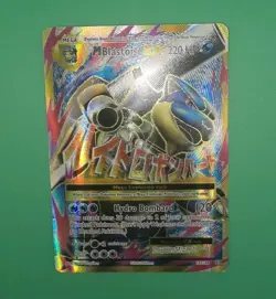Full Art M Blastoise EX 102/108 Mega Evolutions Pokemon TCG Holo Foil Card LP - Image 5