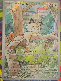 Pack Fresh Meowth 106/094 Pokemon TCG Phantasmal Flames Illustration Rare - Image 4