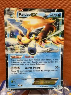 Pokemon TCG BW61 Keldeo EX Black Star Promo Holo Rare 1080 - Image 1