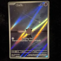 Pokemon Cleffa Illustration Rare Holo SV03 Obsidian Flames 202/197 2023 30 HP - Image 2
