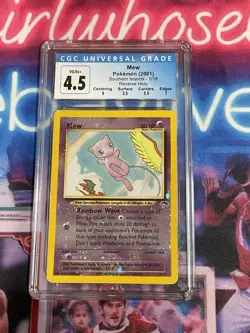 2001 Pokemon Southern Islands Mew Reverse Holo 1/18 CGC 4.5 - Image 1