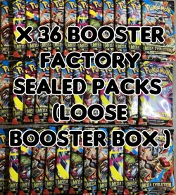 Pokemon Mega Evolution Base Factory Sealed 36 Booster Pack Lot - Image 1