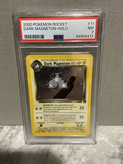 2000 Pokemon Rocket Dark Magneton Holo PSA 7 - Image 1