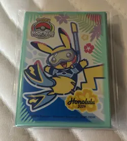 Pokemon 2024 World Championship Honolulu Competitor Exclusive Card Sleeves (New) - Image 1