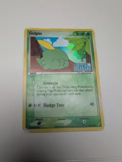 Gulpin 33/100 2006 EX Crystal Guardians Pokemon Card Reverse Holo - Mp - Image 1