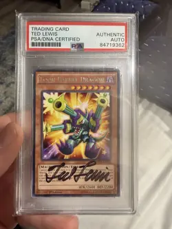 PSA Signed Ted Lewis Toon Barrel Dragon MP16-EN132 Rare 1st Edition YuGiOh - Image 1