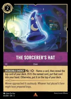 4x The Sorcerer's Hat - 65/204 - Rare NM-Mint Disney Lorcana: Into the Inklands - Image 1