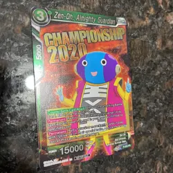 Zen-Oh Almighty Guardian P-203 Championship Foil Dragon Ball Super Card Game NM - Image 3