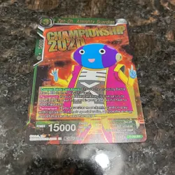 Zen-Oh Almighty Guardian P-203 Championship Foil Dragon Ball Super Card Game NM - Image 4
