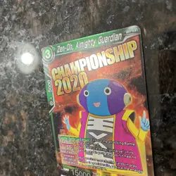 Zen-Oh Almighty Guardian P-203 Championship Foil Dragon Ball Super Card Game NM - Image 5