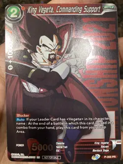 King Vegeta Commanding Support Championship 2021 Dragon Ball Super Card Game NM - Image 1