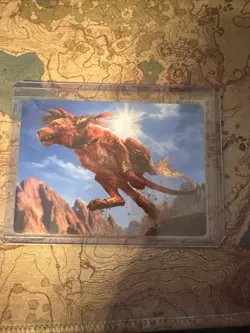 MtG Art Series Red XIII, Proud Warrior #30 Final Fantasy Art Card - Image 1