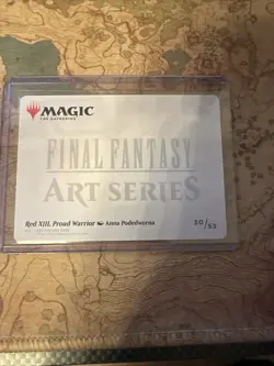 MtG Art Series Red XIII, Proud Warrior #30 Final Fantasy Art Card - Image 2