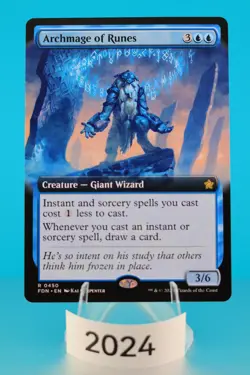 MTG Archmage of Runes (Extended Art) Foundations Regular #450 - Image 1