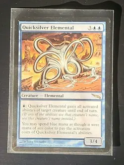 Mtg 🔥🔥 Quicksilver Elemental 🔥🔥 Mirrodin 🌟 Rare 🌟 NM Magic The Gathering - Image 1