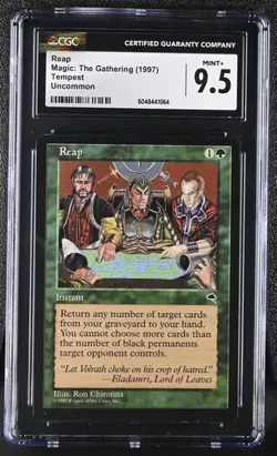 MTG Magic The Gathering Reap 1997 Tempest CGC 9.5 Top Pop - Image 1