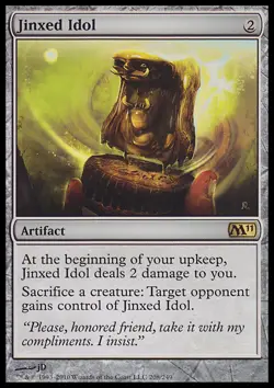 MTG Magic the Gathering Jinxed Idol (208/255) Magic 2011 MP - Image 1