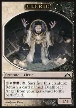 MTG Magic the Gathering Token - Cleric (4/257) Gatecrash LP - Image 1