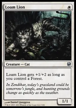 MTG Magic the Gathering Loam Lion (5/85) DD Ajani vs. Nicol Bolas LP - Image 1