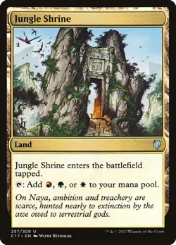 MTG Magic the Gathering Jungle Shrine (257/332) Commander 2017 LP - Image 1