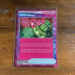 Unfair Stamp 165/167 Ace Spec Pokemon TCG Scarlet & Voilet Twilight Masquerade - Image 1