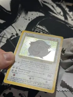 Pokemon Chansey 3/102 Holo 1999-2000 UK 4th Print Base Set - Image 4