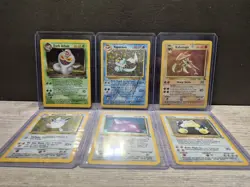 Vintage Pokemon card collection 6 Card Holo Lot WOTC TCG Snorlax Vaporeon Ditto - Image 2