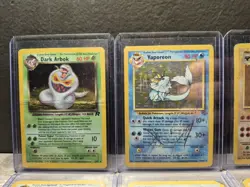 Vintage Pokemon card collection 6 Card Holo Lot WOTC TCG Snorlax Vaporeon Ditto - Image 3