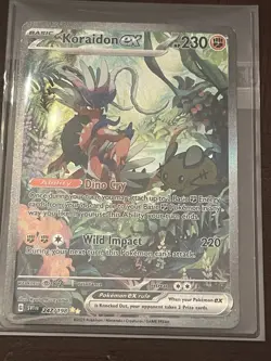 Pokemon TCG Koraidon EX Scarlet & Violet Base Set Holo Card - Image 1