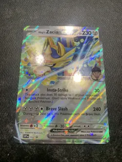Pokemon TCG Hop's Zacian EX SVP193 Black Star Promo Journey Together Card NM - Image 1