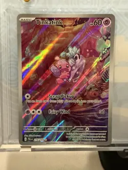 Pokemon TCG Tinkatink Scarlet & Violet Paldea Evolved Holo Card 216/193 - Image 1