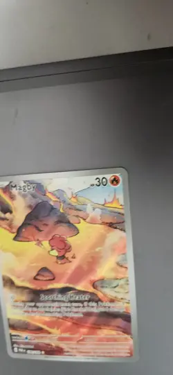 Pokemon TCG Magby 186/182 Paradox Rift Illustration Rare Card NM/M Condition - Image 5