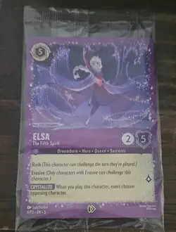 Elsa The Fifth Spirit 6/P3 Glitter Foil Sealed Promo Card Disney Lorcana - Image 1