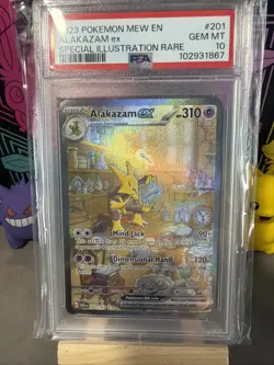 Pokemon TCG Alakazam EX 151 Holo Card Scarlet & Violet 201/165 PSA 10 - Image 2
