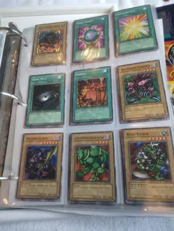 Yu-Gi-Oh Trading Cards Found Binder Of 1996 Yu Gi OH Cards 249+ Duplicates. - Image 1