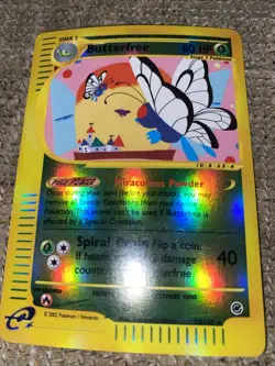 Pokemon TCG Butterfree Expedition Base Set Reverse Holo Card 38/165 - Image 1