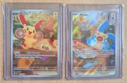 Pokemon Card Minun & Plusle Illustration Rare 193 194/182 - Paradox Rift - Image 1