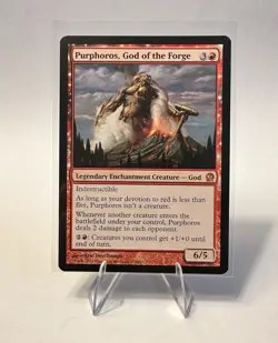 Purphoros, God of the Forge Legendary Enchantment Creature Magic Theros Card - Image 1