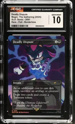 DEADLY DISPUTE Secret Lair Foil Rare Sonic CGC 10 MTG [Nostalgium] - Image 1
