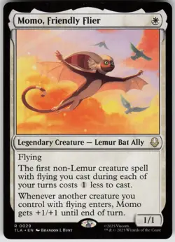 MTG Momo, Friendly Flier Normal NM Avatar: The Last Airbender Magic 29 - Image 1