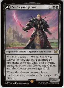 MTG Zenos yae Galvus Normal NM FINAL FANTASY Magic 127 - Image 1